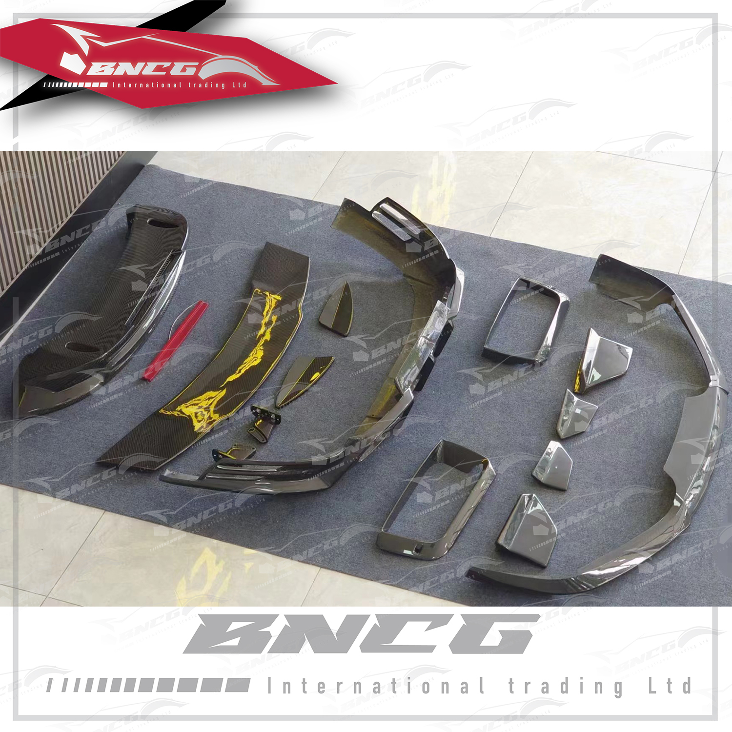 保時捷 Porsche 911 992 改裝 卡夢 乾碳纖維 外觀件 空力套件 Brabus款 前下巴 後下巴 尾翼 進氣口飾件 風刀