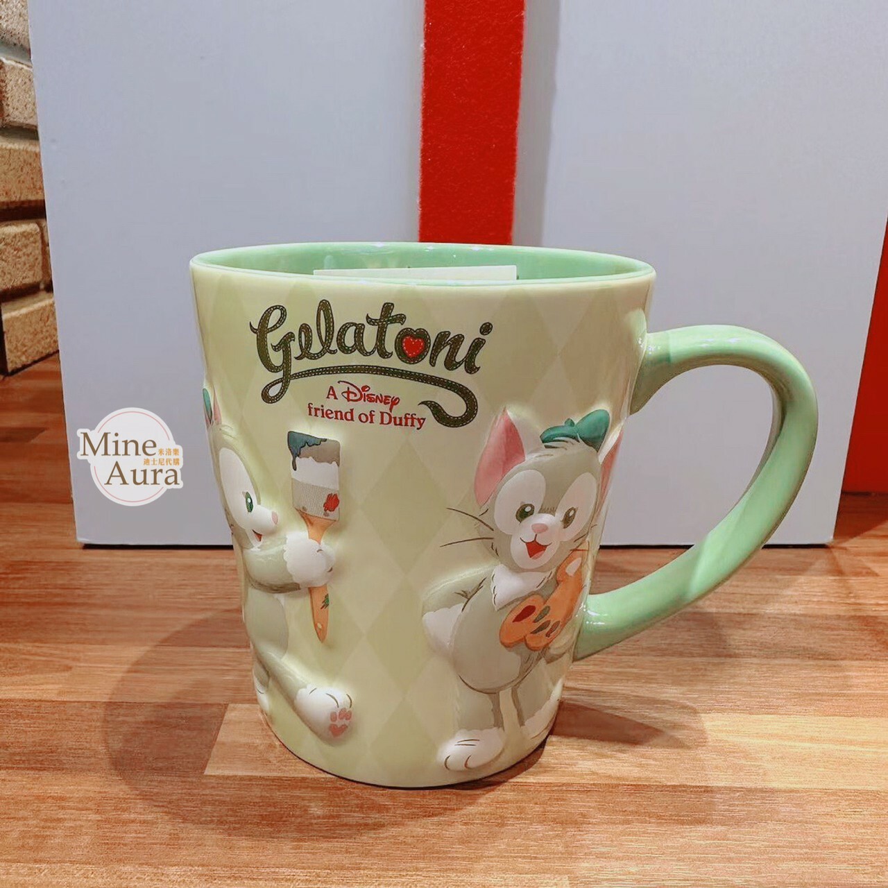 傑拉托尼 畫家貓 Gelatoni 立體浮雕 馬克杯 水杯 -上海迪士尼樂園