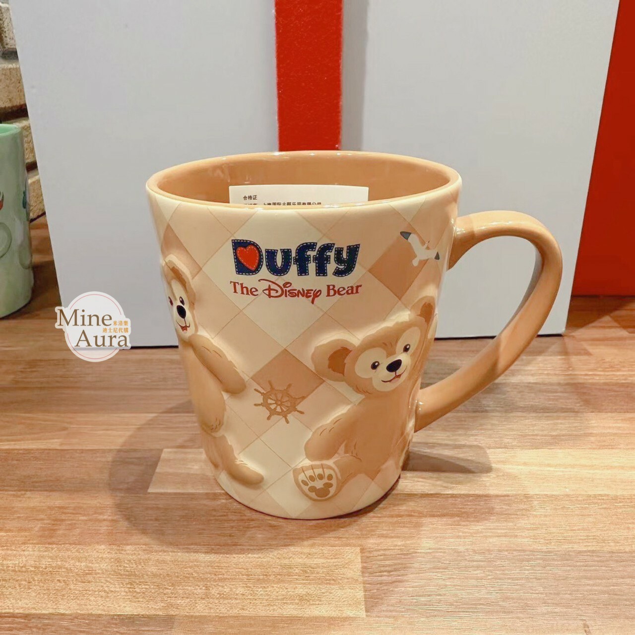 達菲 Duffy 立體浮雕 馬克杯 水杯 -上海迪士尼樂園