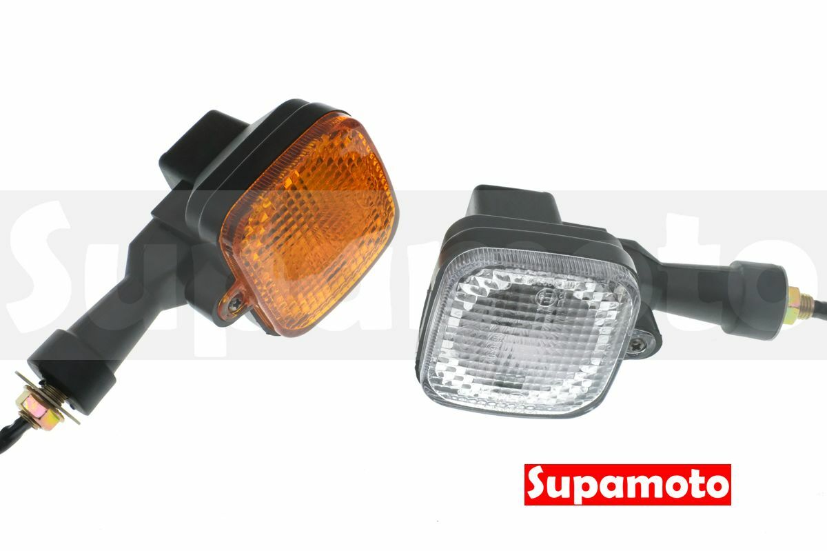 -Supamoto- D48 方形 復古 方向燈 霧黑 透明 橘色 通用 改裝 方型 檔車 正方形