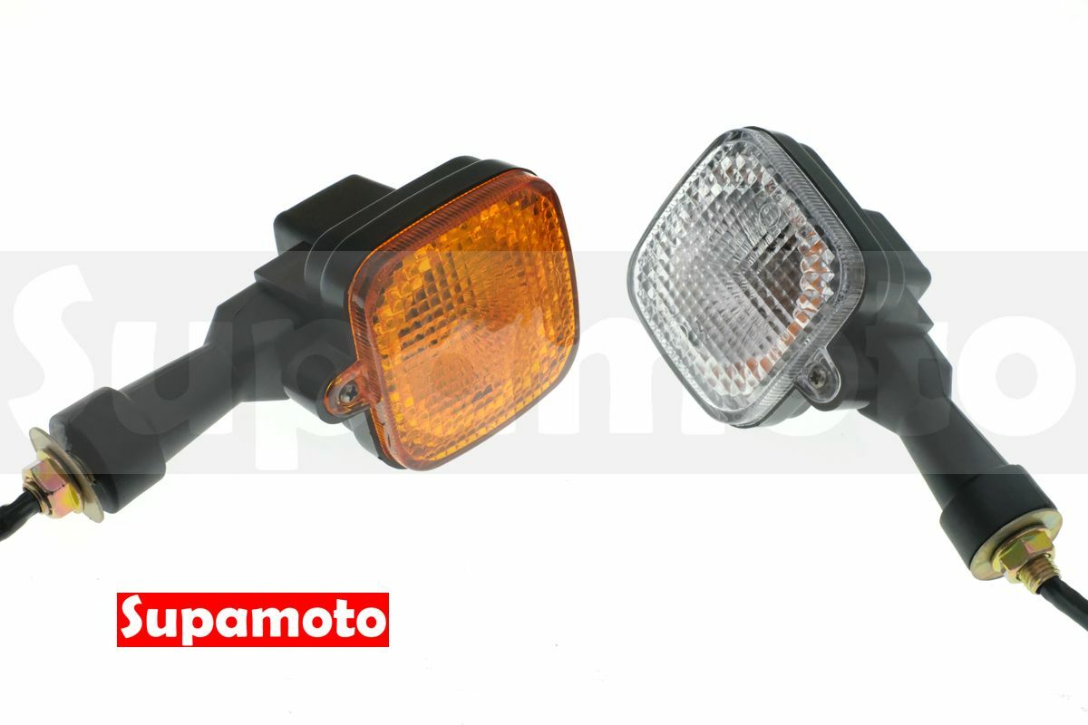-Supamoto- D48 方形 復古 方向燈 霧黑 透明 橘色 通用 改裝 方型 檔車 正方形