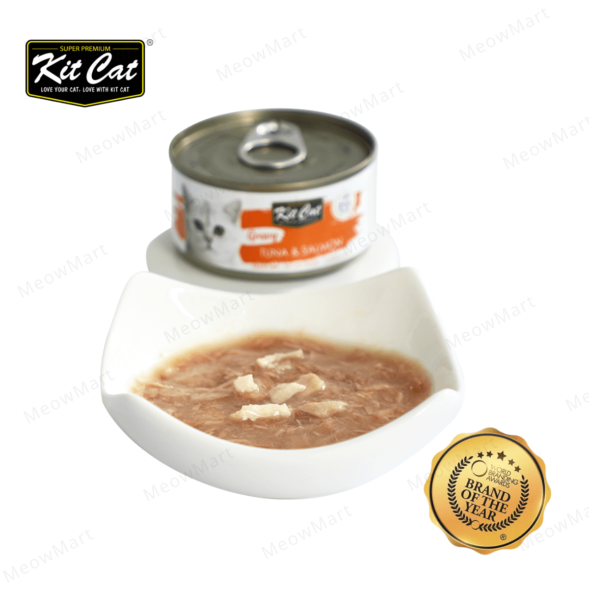 Kit Cat 鮮嫩營養肉汁湯主食罐 (吞拿魚+三文魚) 70g