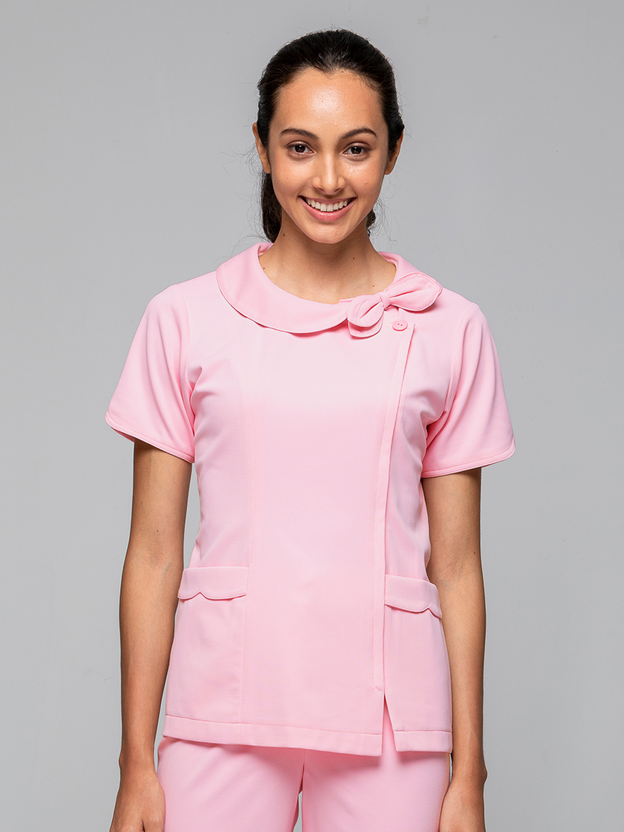 【 A248-A0 】女護理上衣-A科技布-寶寶粉