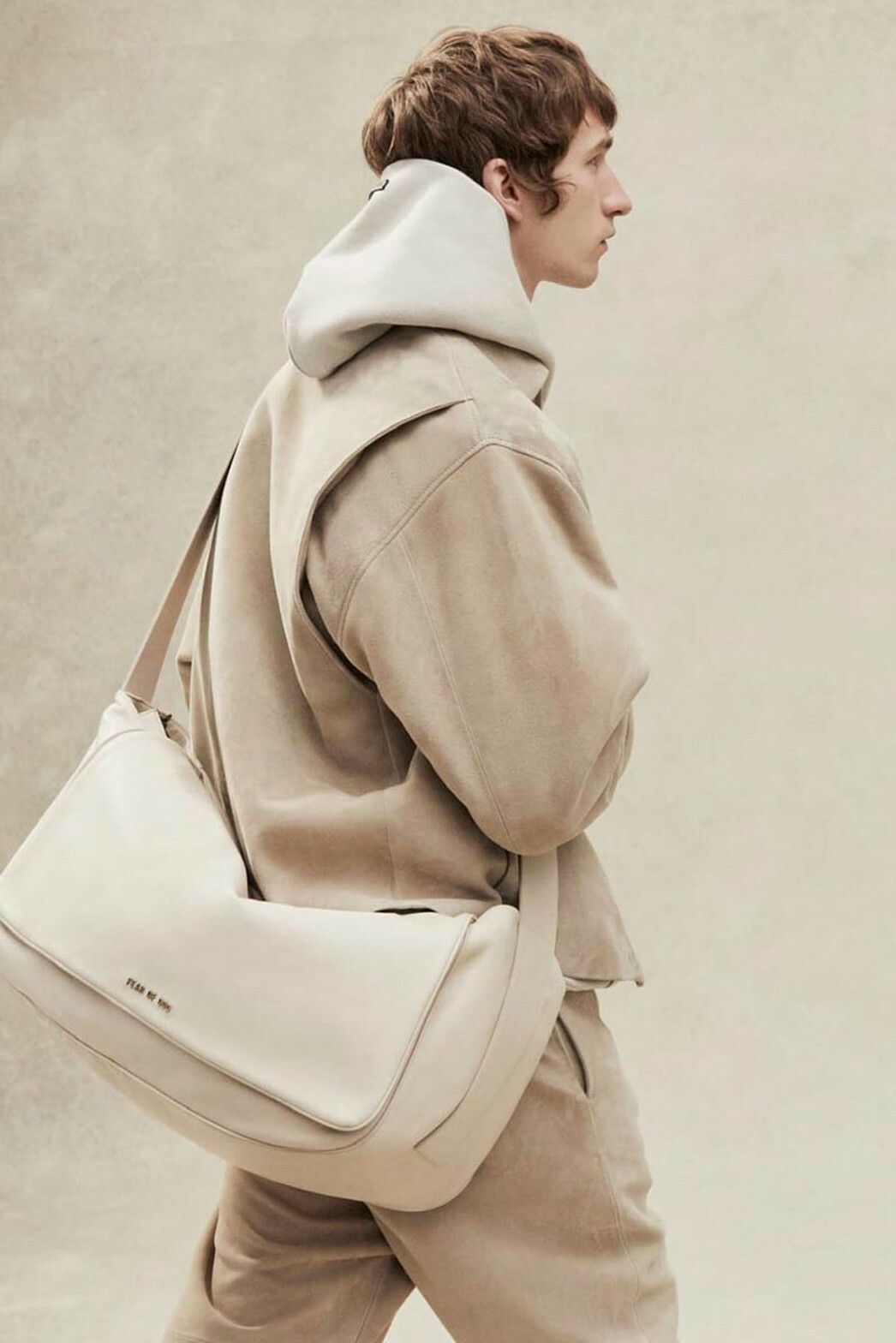 低於5折 Fear of God 7th 第七季主線大地色 大型郵差包