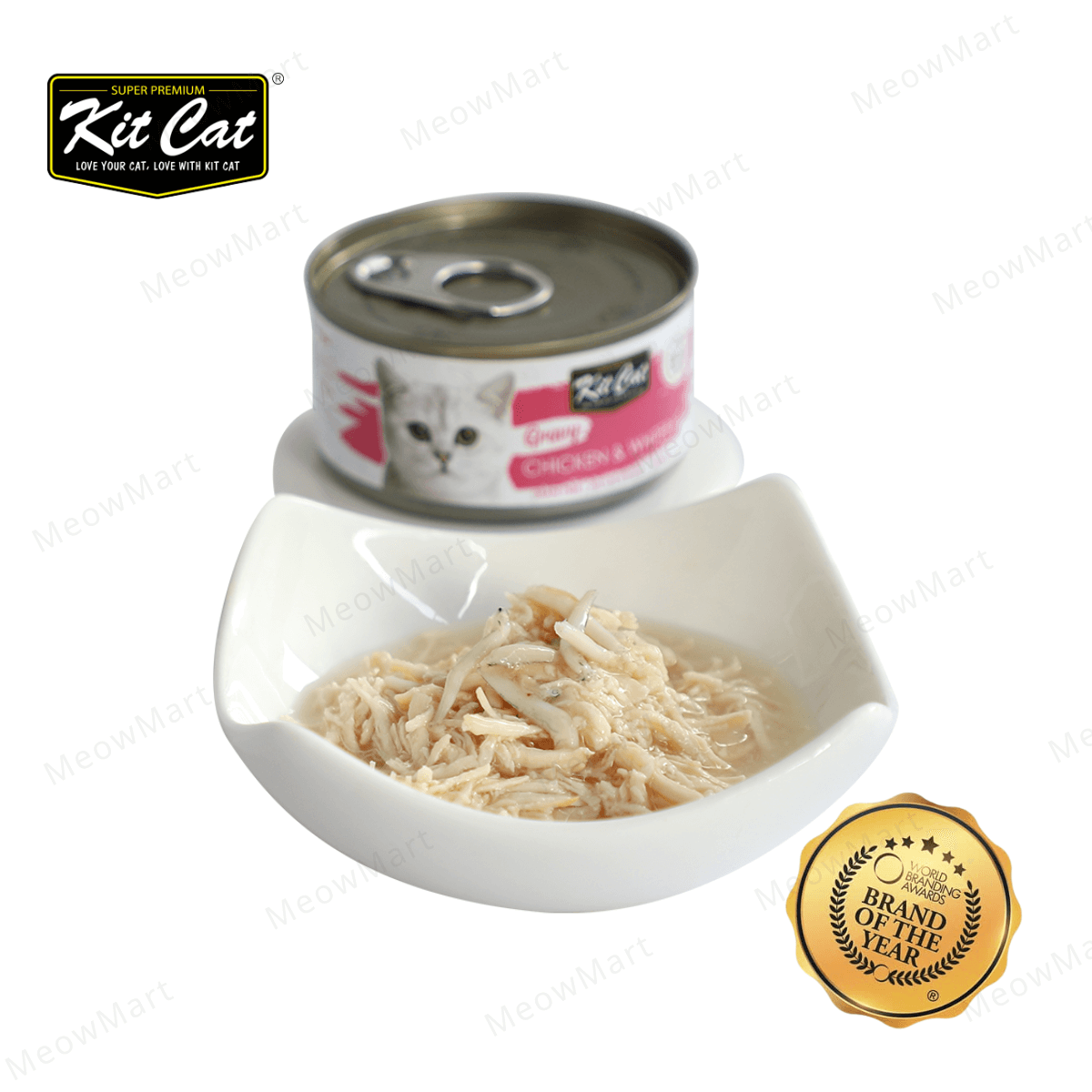 Kit Cat 鮮嫩營養肉汁湯主食罐 (雞肉+銀魚) 70g