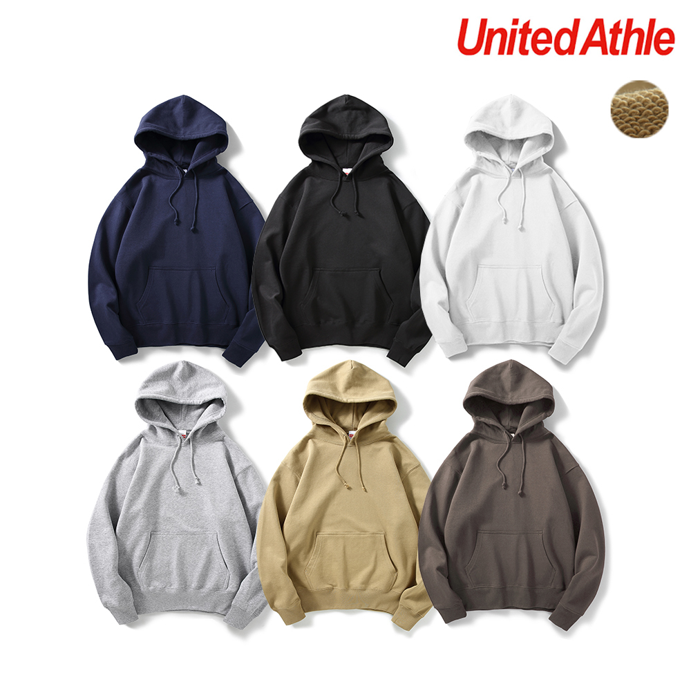 日本授權 United Athle 5214-01 運動機能內毛圈 連帽T恤