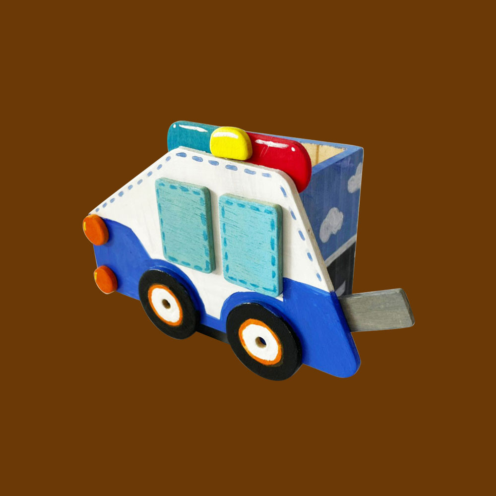 交通工具筆筒-警車