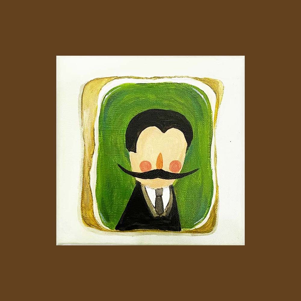 藝術家創意吐司壓克力畫