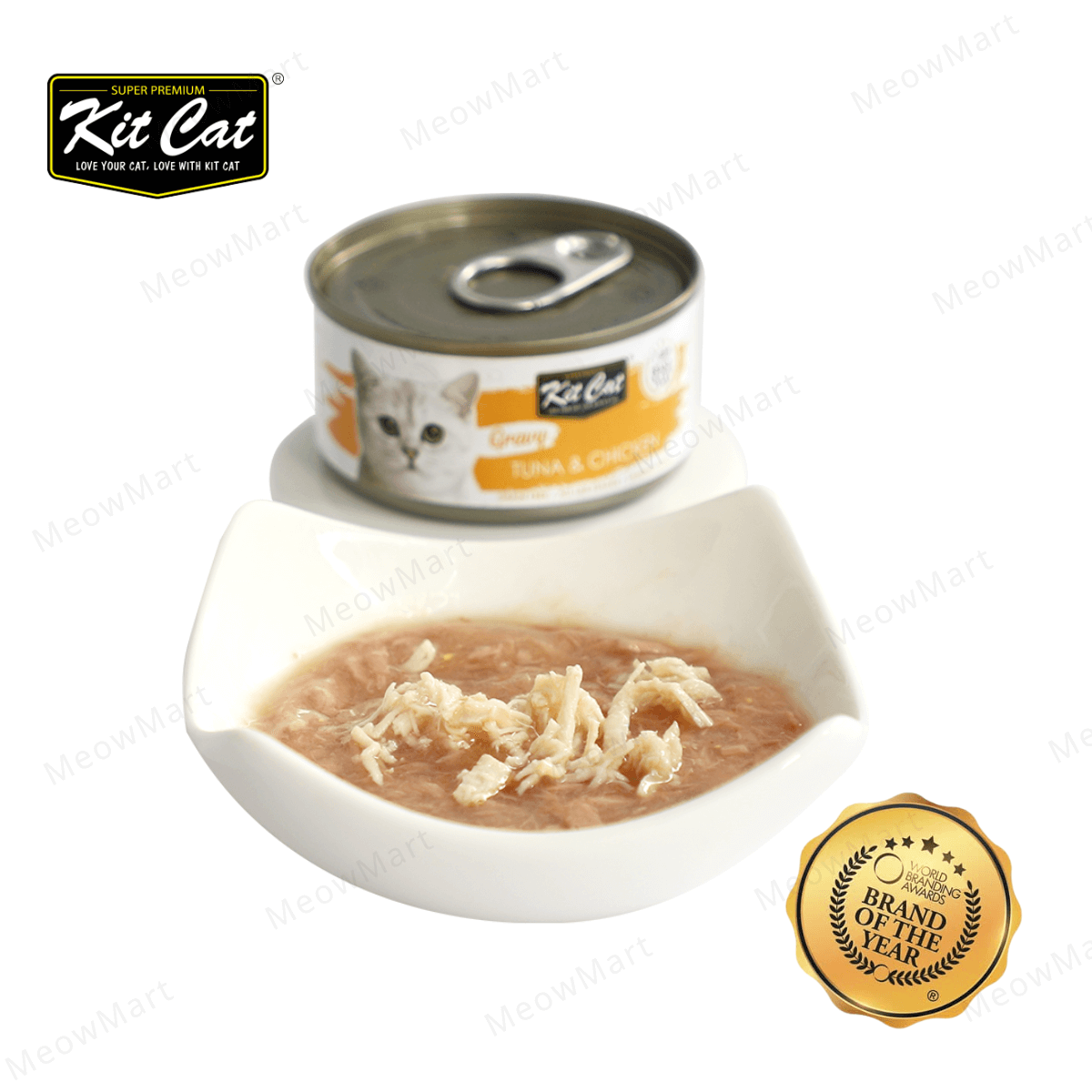 Kit Cat 鮮嫩營養肉汁湯主食罐 (吞拿魚+雞肉) 70g