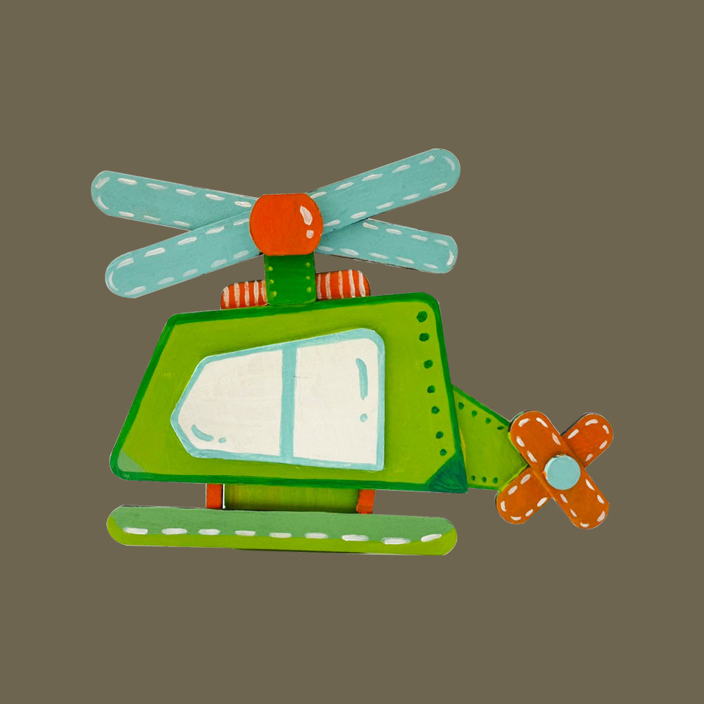 交通工具筆筒-直升機