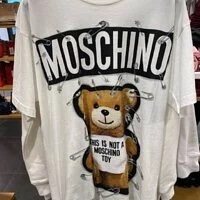 [S] MOSCHINO SPILLE T-SHIRT,WHITE, EV0704-5540-2002 (SM408)
