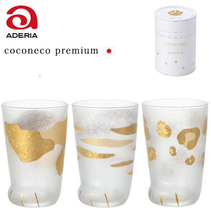 ADERIA 日本金箔貓腳杯禮盒 300ml 共三款 / 單入禮盒