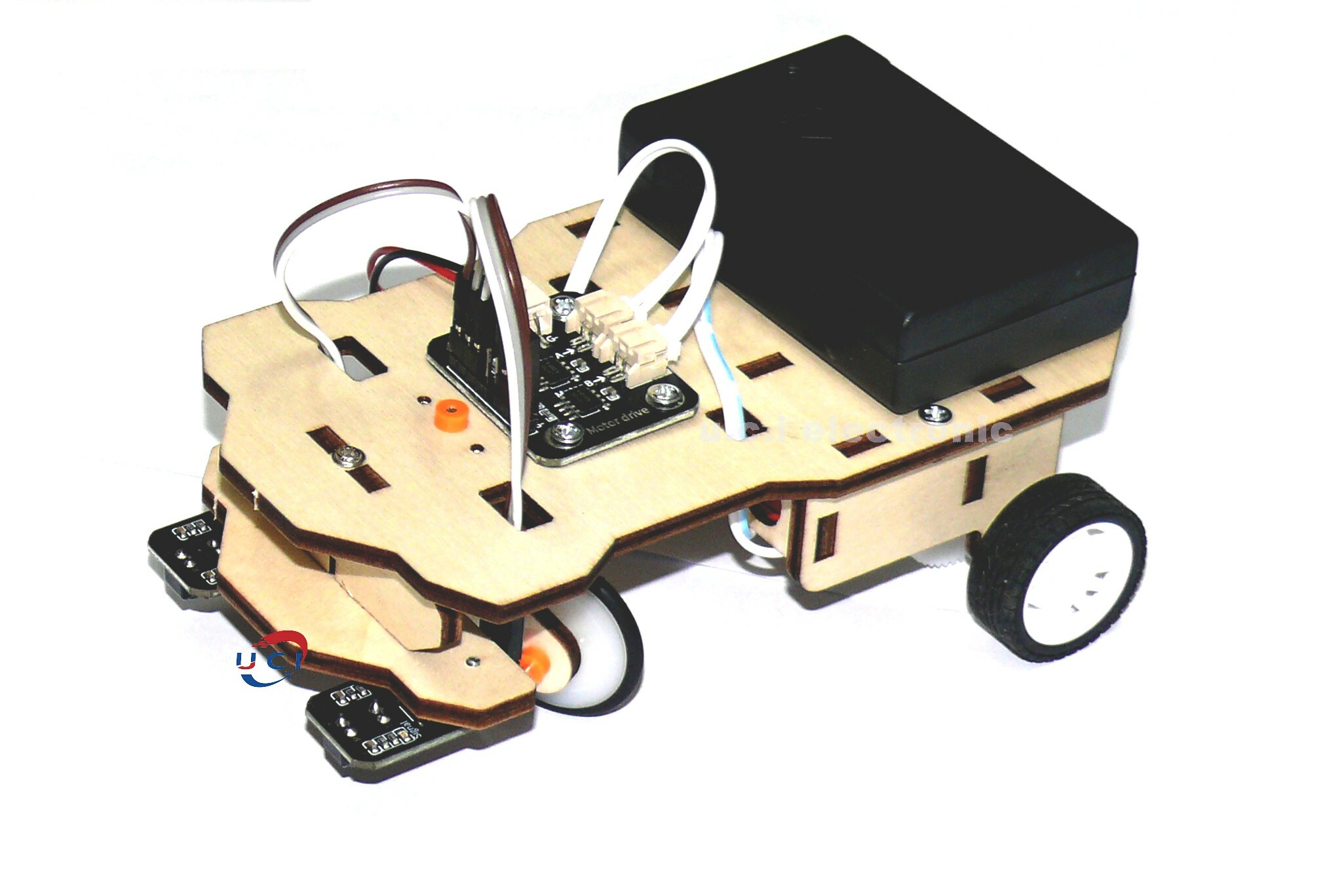 【UCI電子】(Y-2) DIY循跡小車 科學實驗玩具材料包 DIY巡線科技小發明 循跡小車