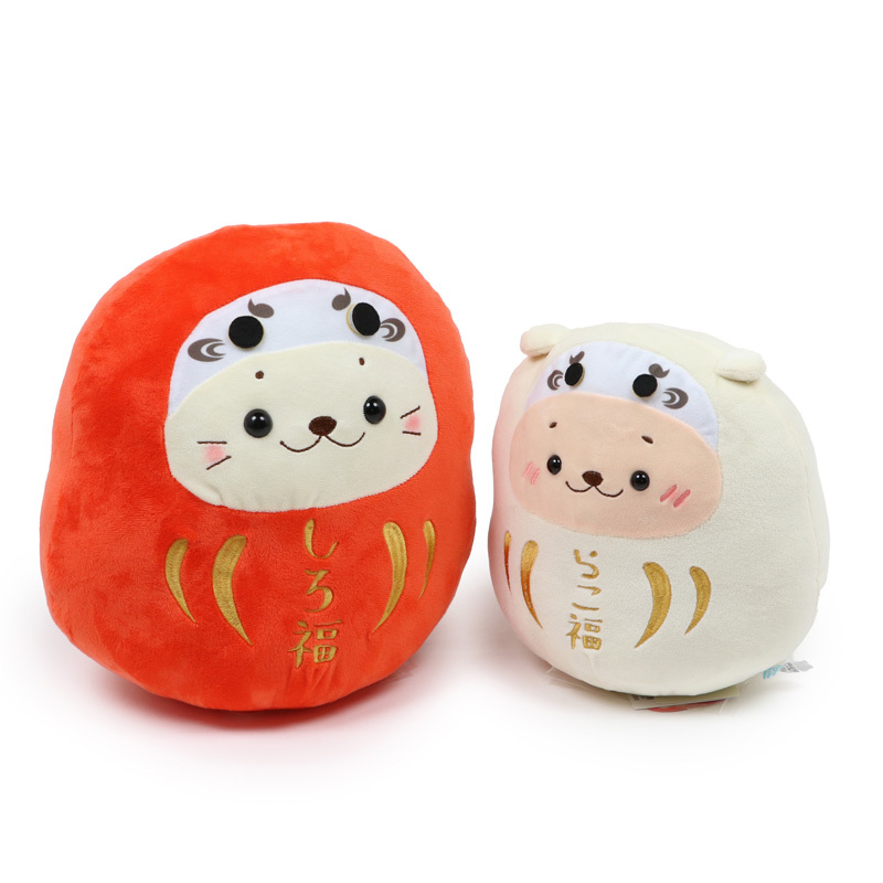 Sirotan  絨毛娃娃 不倒翁 (紅)27.5cm 達摩系列 新年開運商品 海豹小白