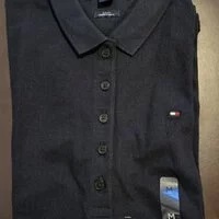 [S] TOMMY HILFIGER SLIM FIT SOLID POLO,NAVY, 76J3073-411 (STH123)