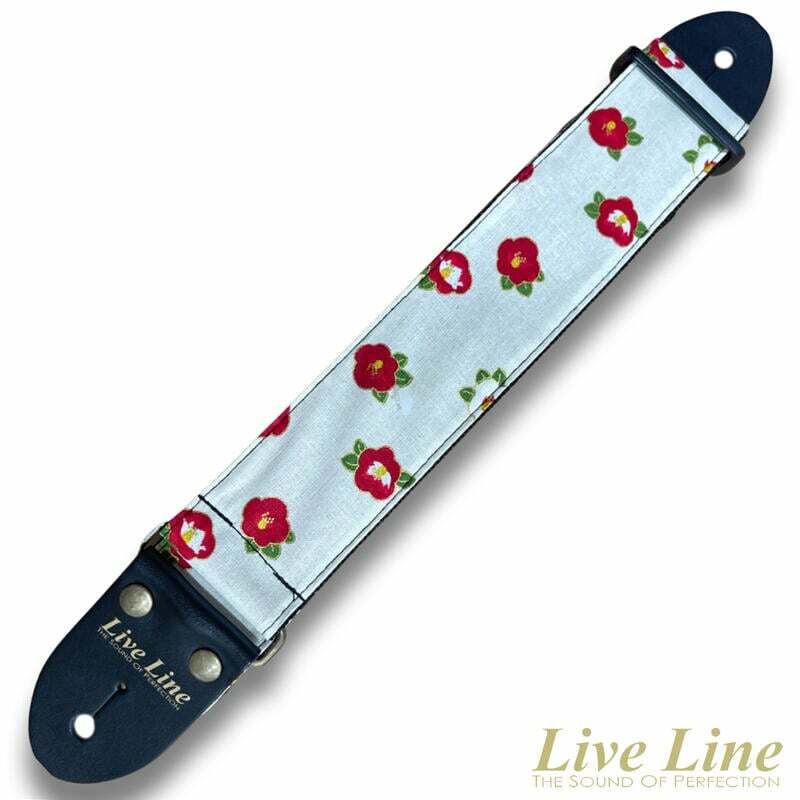 Live Line 花卉 樣式 吉他 背帶 日本製造 LS2000HR