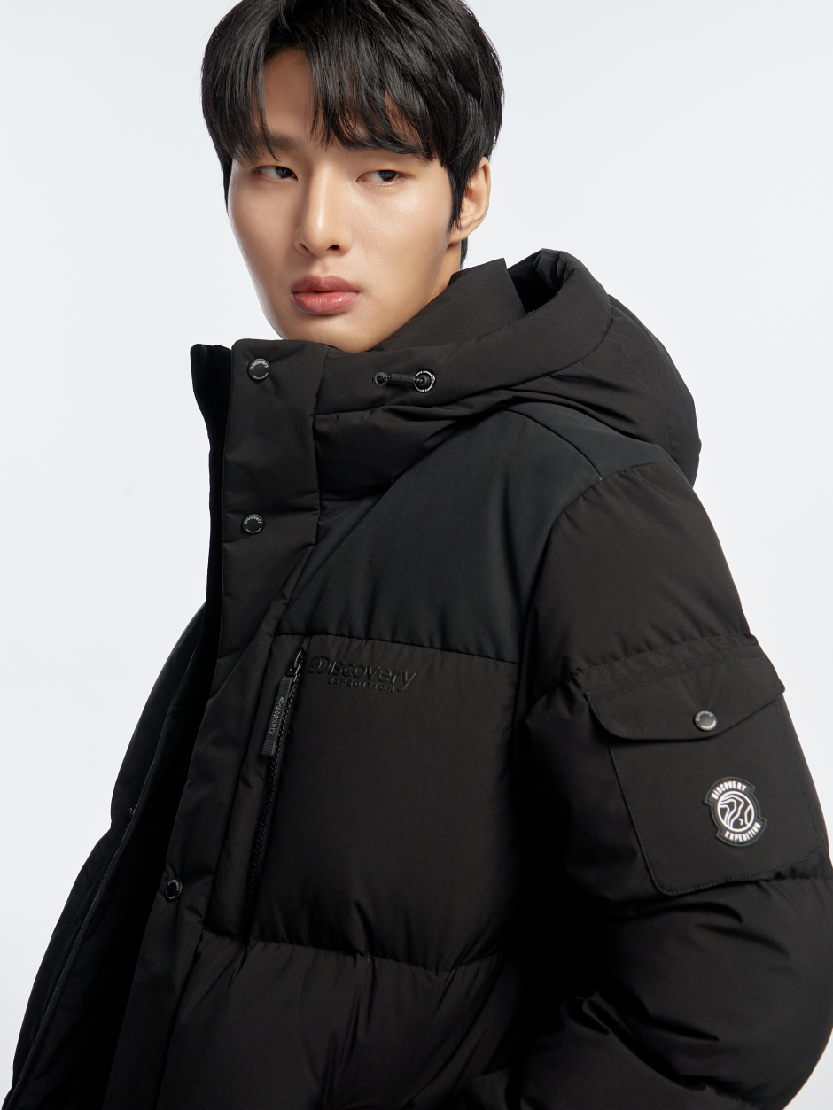 Discovery Barnsley 長版羽絨外套 黑色 男款