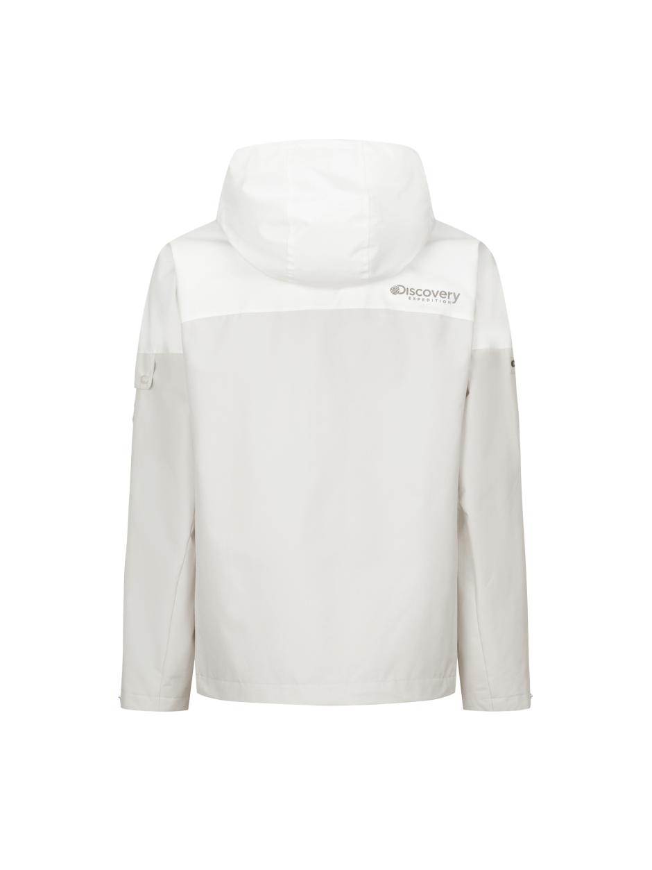 Discovery Gore-Tex 拼色夾克外套 白灰色 男款