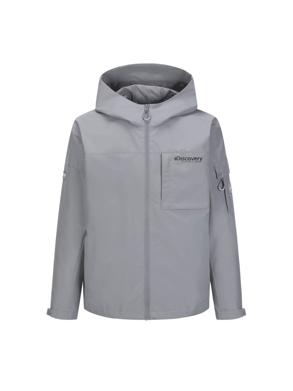 Discovery Gore-Tex 高領 風衣外套 鐵灰色 男款