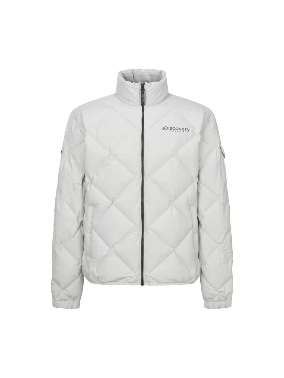 Discovery Dehas 高領輕質外套 灰白 男款