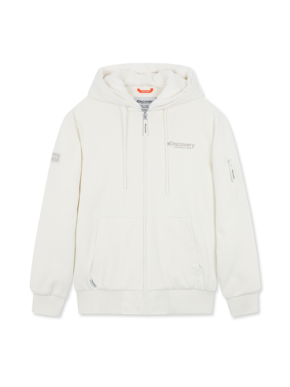 Discovery Tori 連帽拉鍊夾克 外套 象牙白 男款