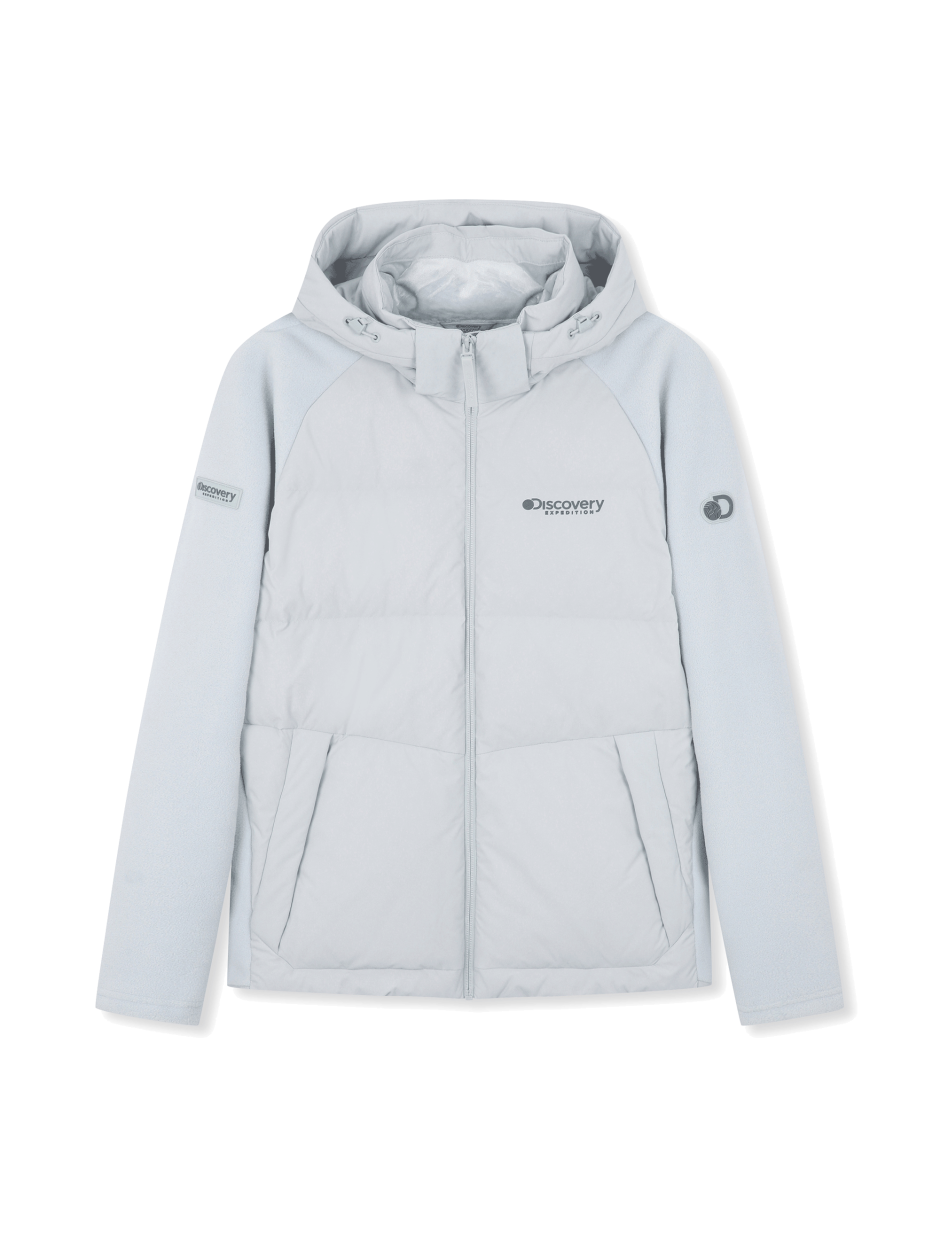 Discovery  Exynus 連帽鵝絨外套 藍灰色 男款