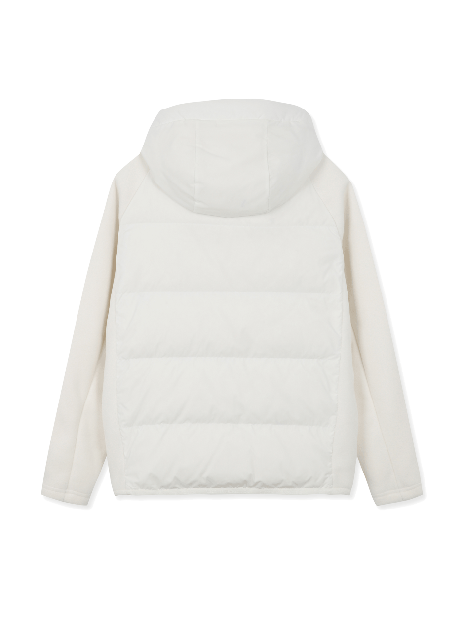 Discovery  Exynus 連帽鵝絨外套 米白色 男款