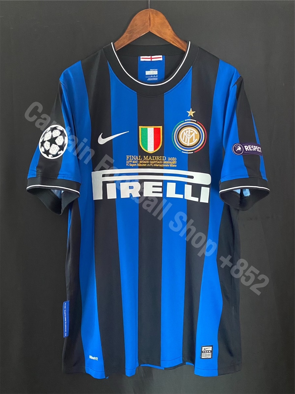 Inter Milan 2009-2010 UEFA Champions League Final Nike Home shirt