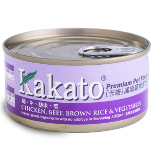 Kakato 雞、牛、糙米、菜