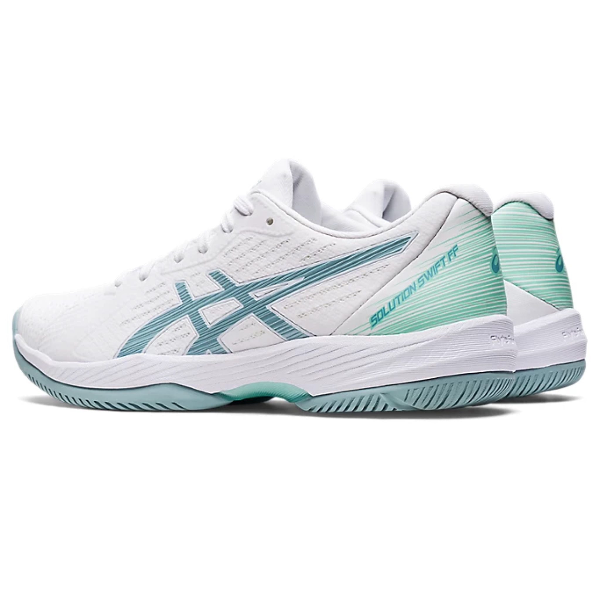 💥日本直送】Asics SOLUTION SWIFT FF 網球鞋運動鞋綠配白色女性用