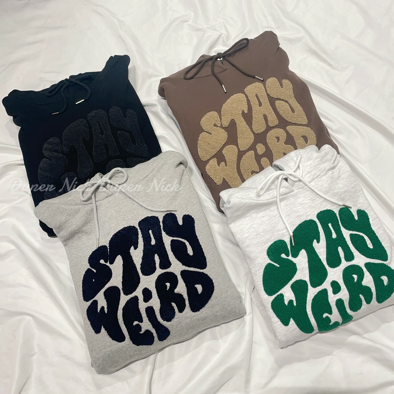 預購 韓國 正韓製 刺繡拉絨連帽 帽T