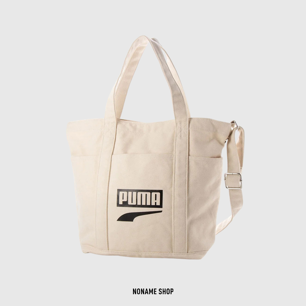 PUMA STRUCTURE 大容量 帆布 手提袋 米白