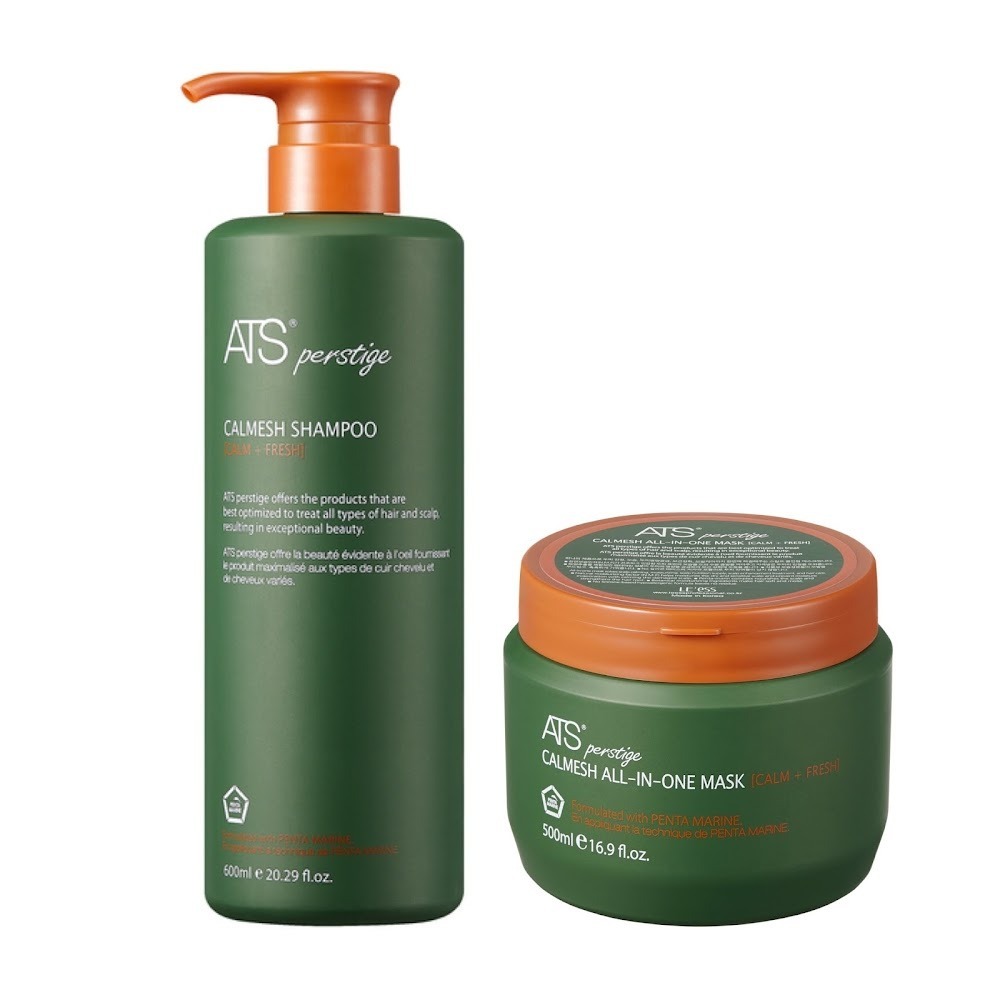 ATS Perstige (Calm+Fresh) Calmesh Shampoo + All-in-One Mask 抗敏鎮靜洗護套裝 600ml+500ml