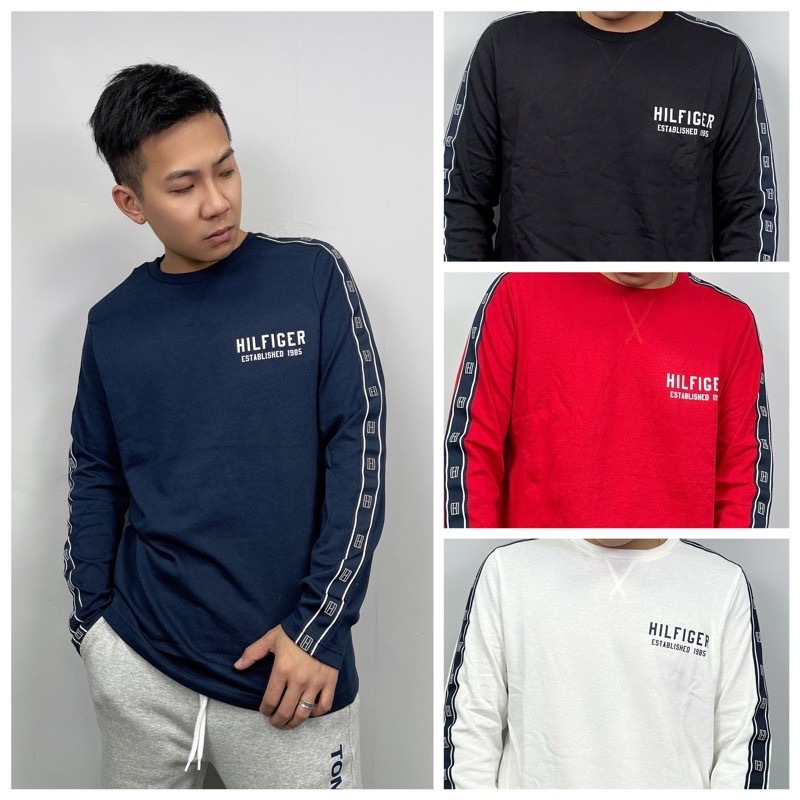 Tommy Hilfiger 手臂串標 薄長T