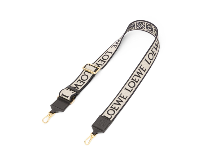 LOEWE ANAGRAM STRAP IN JACQUARD AND CALFSKIN