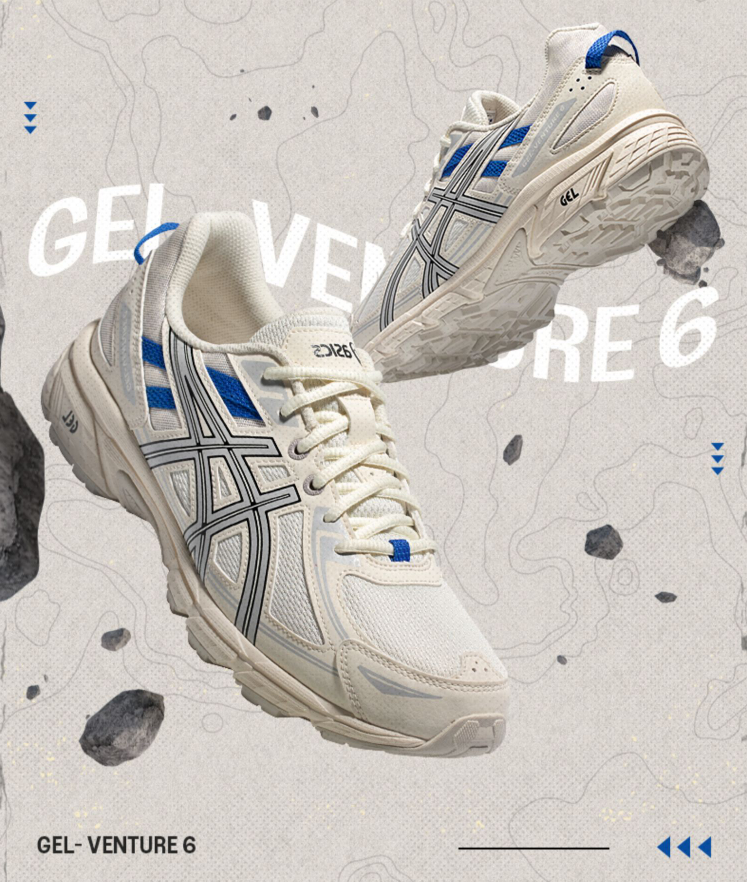 asics gel venture 6 victoria blue