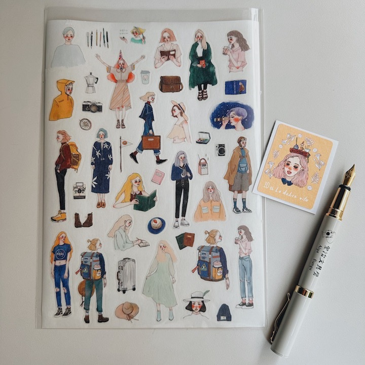 遙遠的旅程 A5和紙貼紙 ｜甜蜜生活