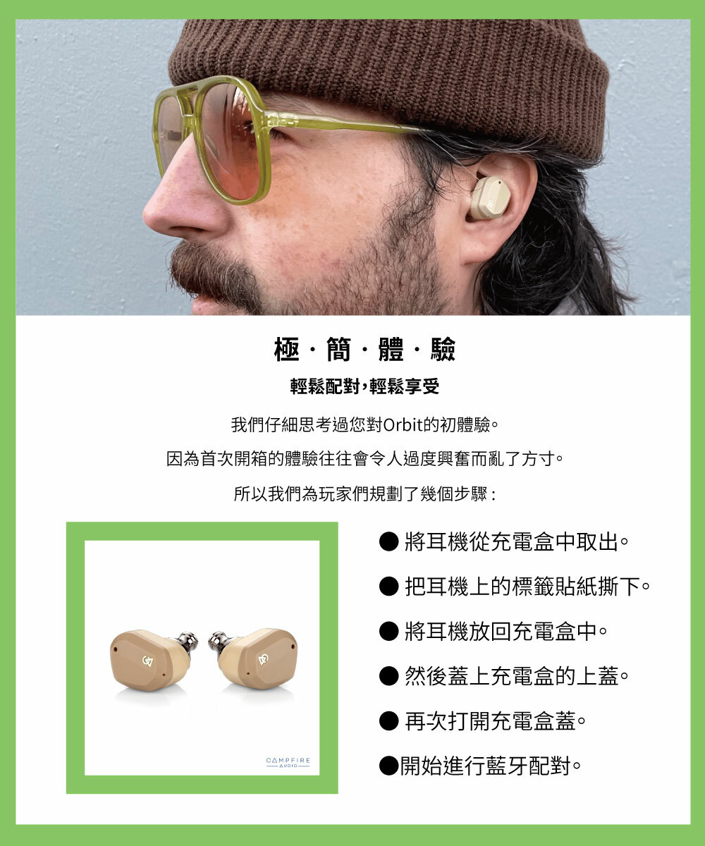 CAMPFIRE Orbit True Wireless Earbuds 真無線耳機