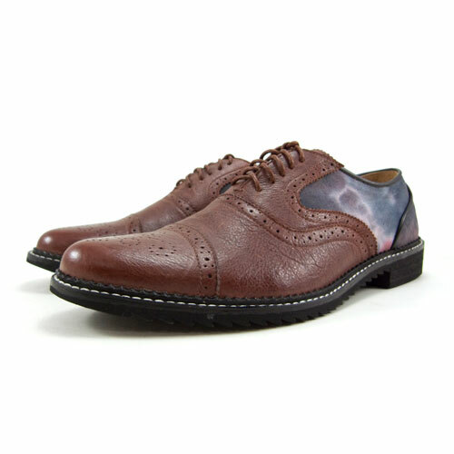 Sweet Villians M1093B Classic Japan Style Leather Oxford Shoes Brown