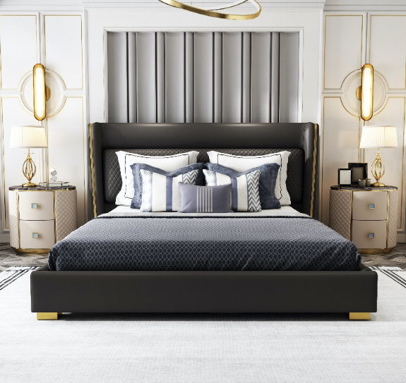 義式輕奢皮床 AOZ-M76