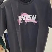 [S] EVISU CRAFT WITH PRIDE TEE SHIRT, BLACK, EU2UTS910-BLACK (SEV176)