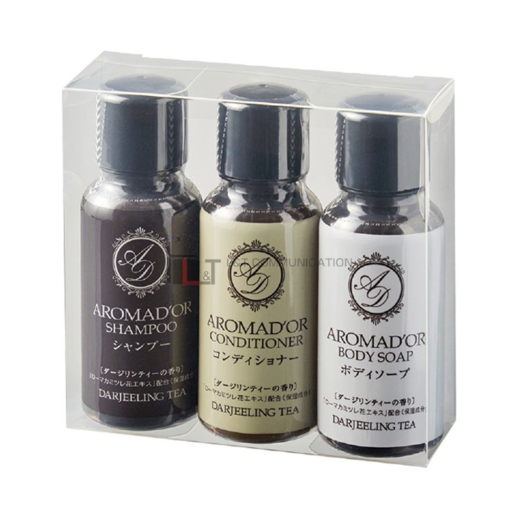 AROMAD’OR - 豐盈泡沫茶香輕便套裝 (洗頭水、護髮素、沐浴露) 30ml