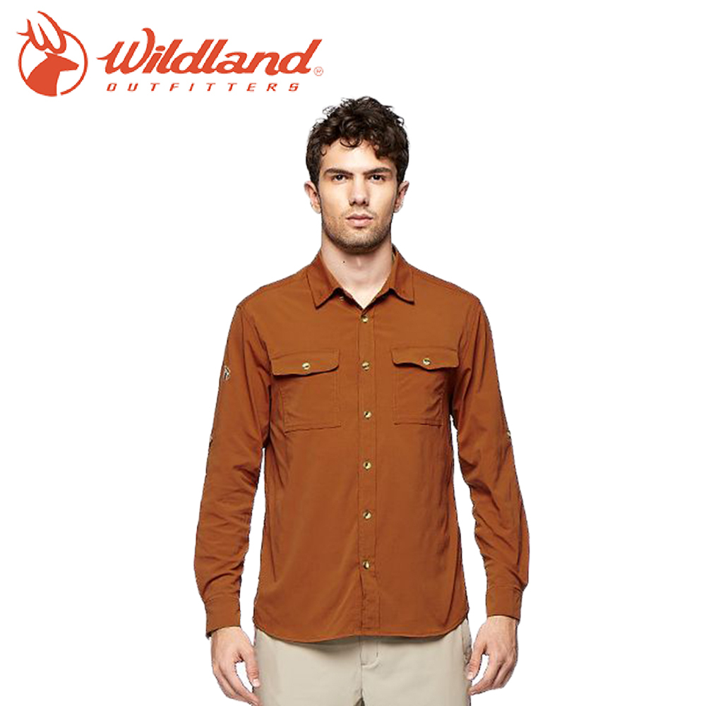 Wildland 荒野 0A81208 彈性抗UV長袖襯衫 男款 (3色) 登山/休閒/旅行/旅遊/居家休閒 13W81208