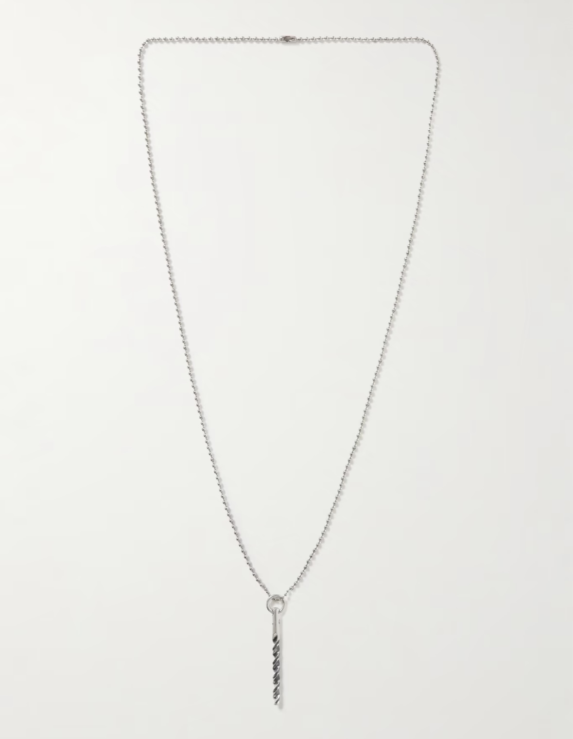 LONEONE x Gallery Dept. Drill Bit Silver Pendant Necklace
