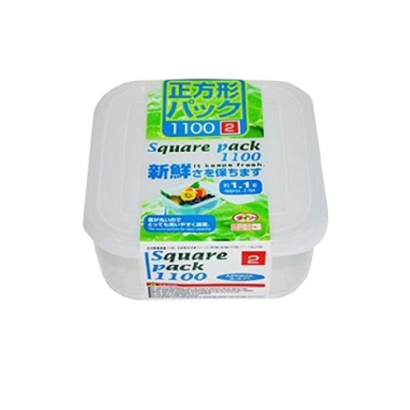 保鮮盒/正方形 1.1L
