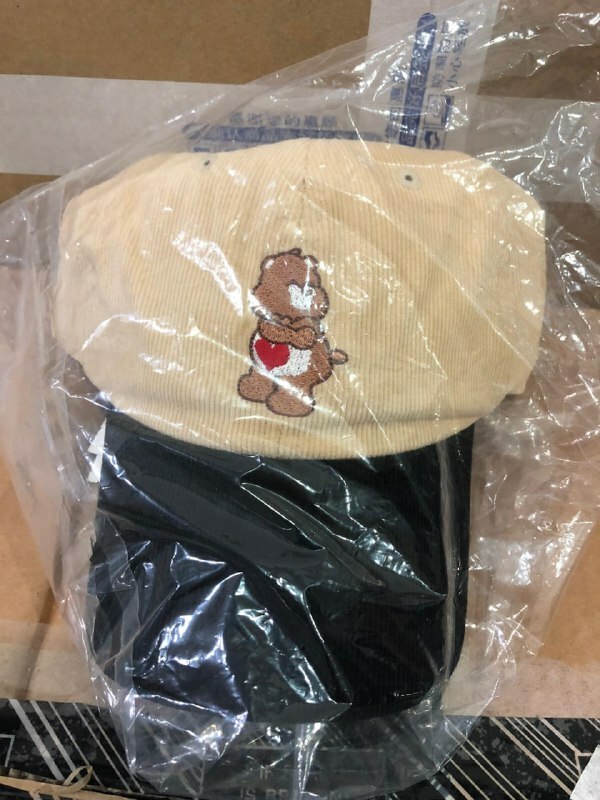 [S] CARE BEAR CAP,BEIGE/BLK, 8809831076091 (SZZ125)