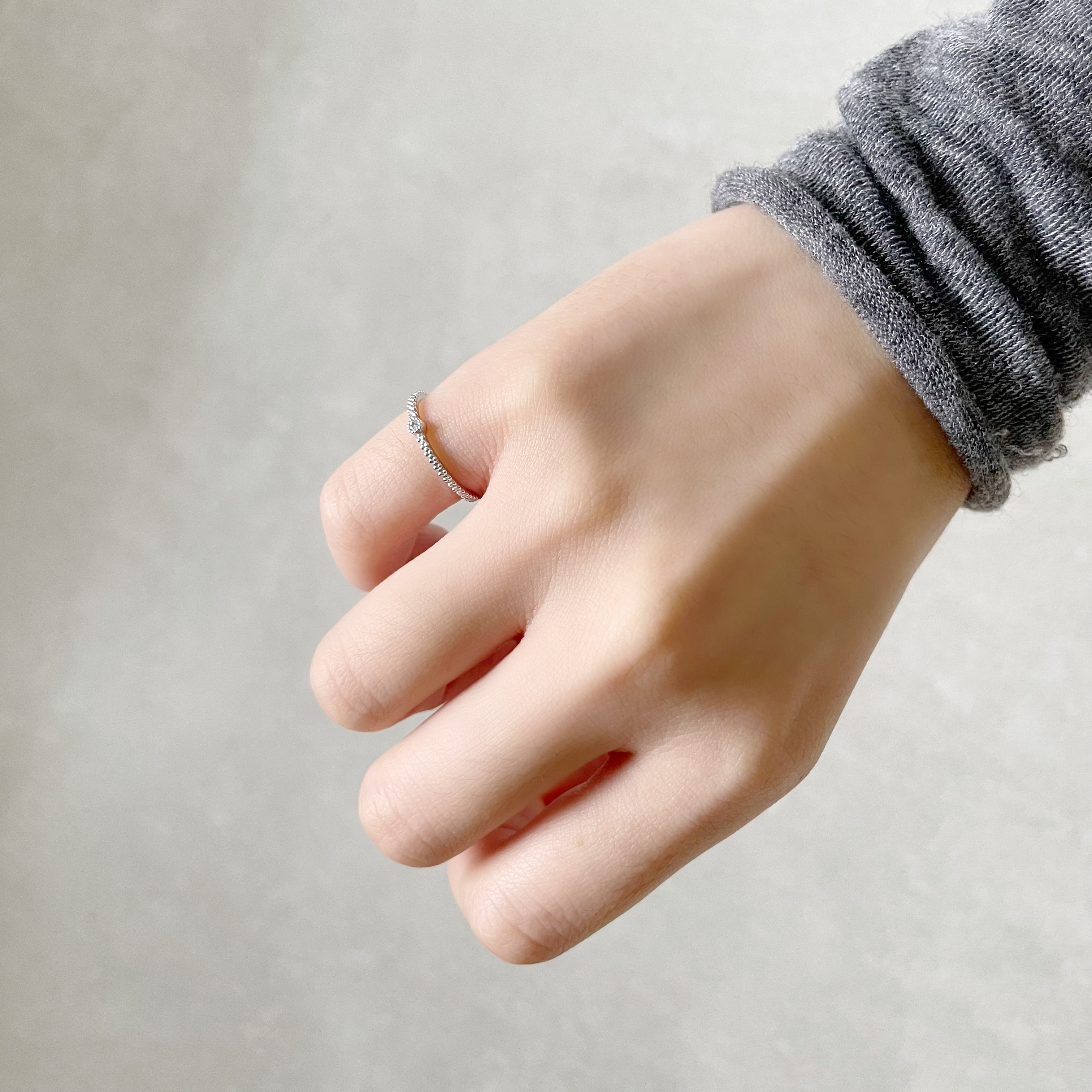 14K珊瑚蛋糕真鑽戒指