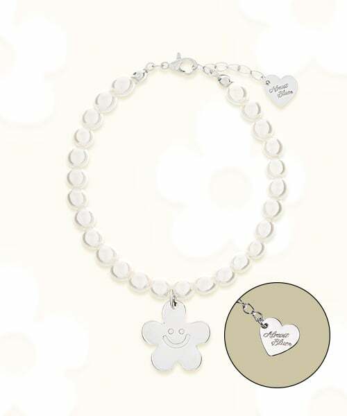 Almost Blue - SMILE FLOWER PEARL BRACELET