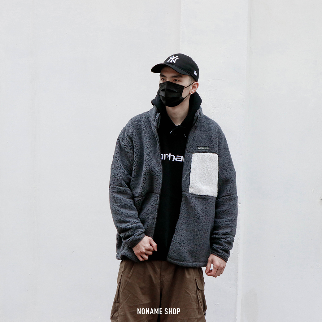 COLUMBIA FLEECE JACKET 哥倫比亞 撞色 絨毛 外套 兩色 (男款)