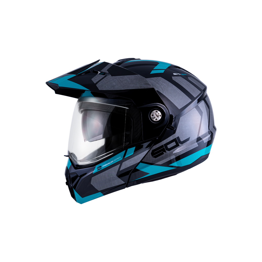 SOL SM-6P 前衛者 黑綠 可樂帽 雙鏡片 雙D扣 帽簷 SM6P